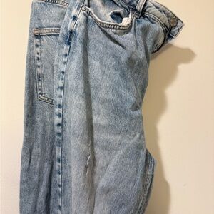 Zara Light Blue Straight Leg Jeans